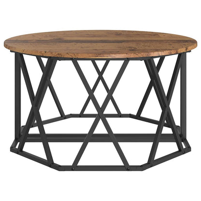 Couchtisch Altholz 80 x 80 x 42 cm Ingenieure Holz und Stahl