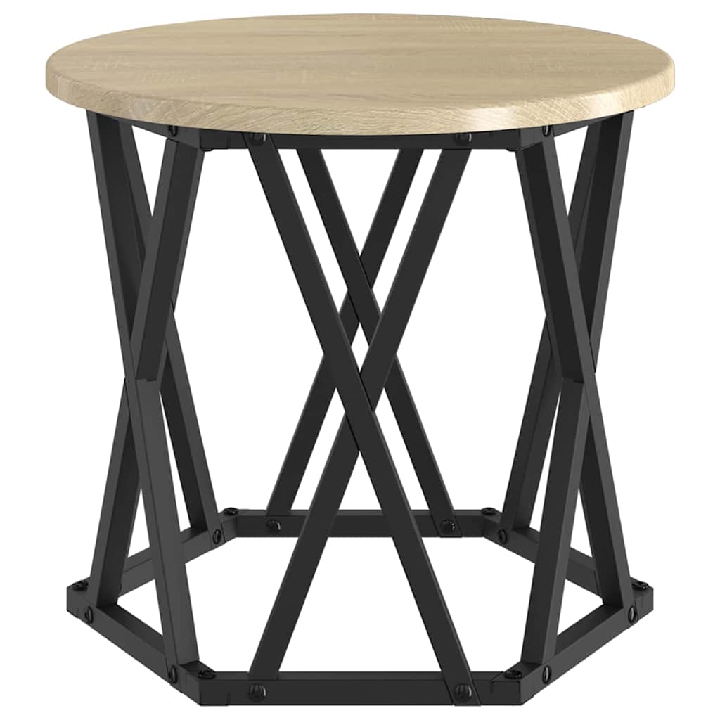 Nesting Beistelltisch 3 stk. Sonoma-Eiche 53 x 53 x 40 cm