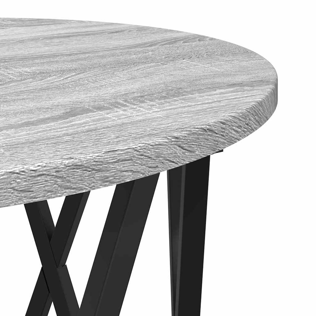 Nesting Beistelltisch 3 stk. Sonoma-Grau 53 x 53 x 40 cm
