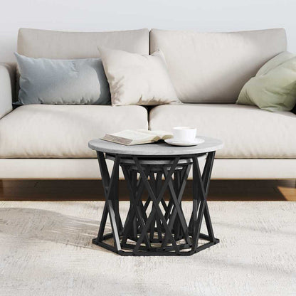 Nesting Beistelltisch 3 stk. Sonoma-Grau 53 x 53 x 40 cm