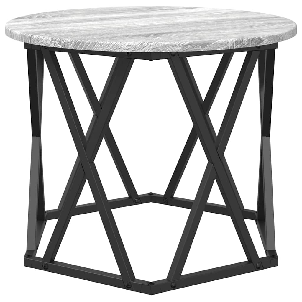 Nesting Beistelltisch 3 stk. Sonoma-Grau 53 x 53 x 40 cm