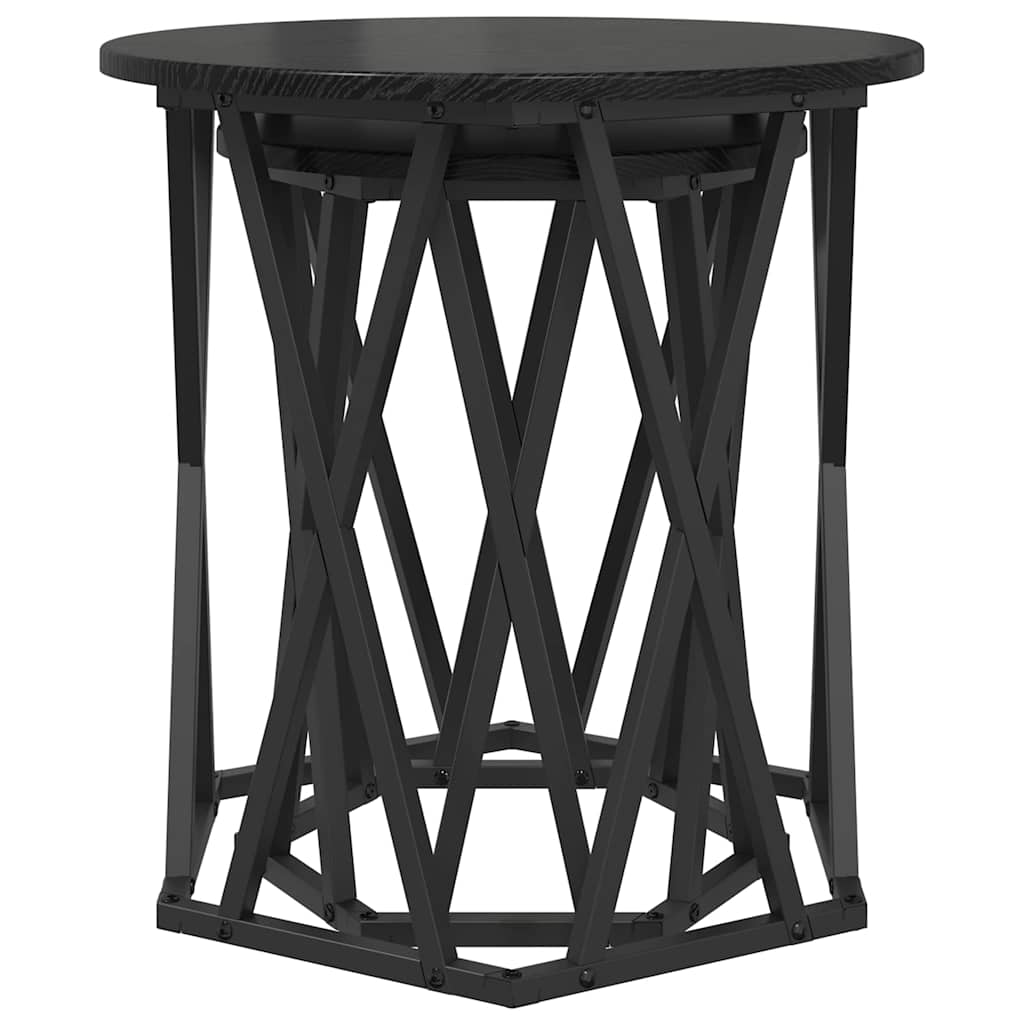Couchtisch 2 pcs Schwarze Eiche 50 x 50 x 50 cm