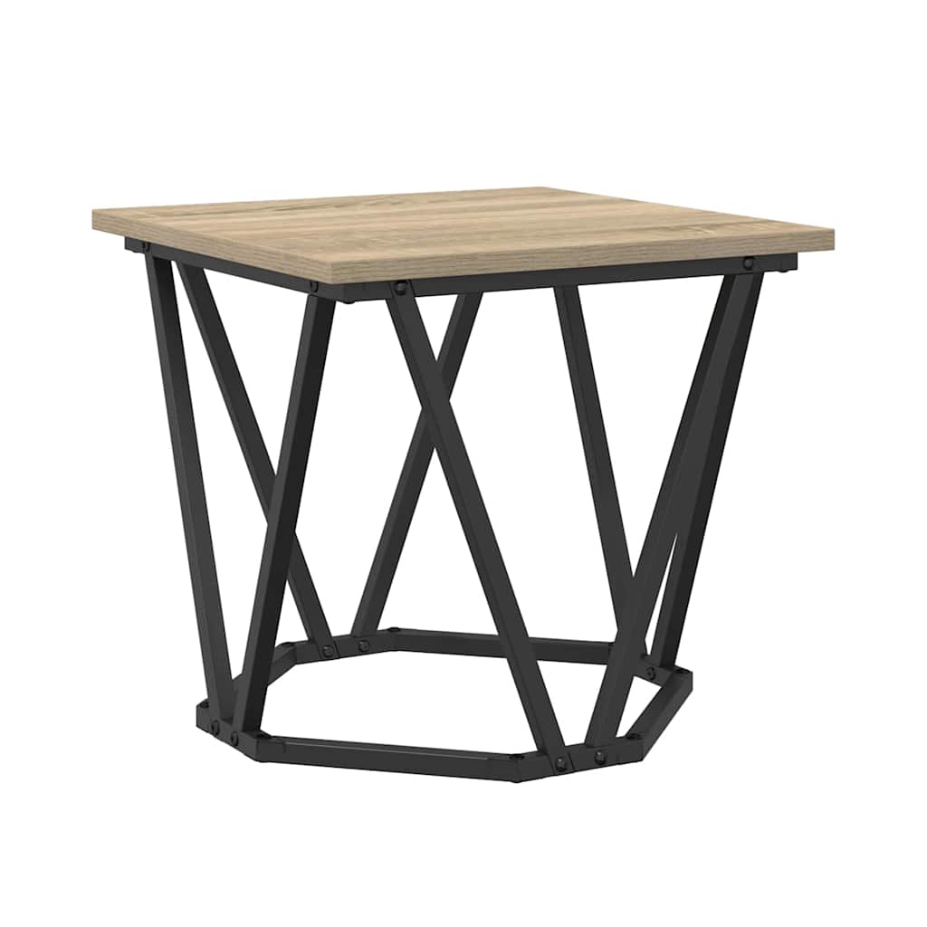 Beistelltisch-Set 2 stk. Sonoma-Eiche 50 x 50 x 40 cm
