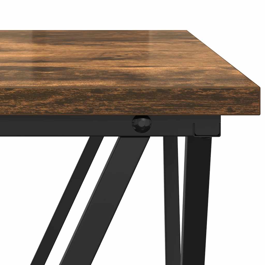Beistelltisch-Set 2 stk. Geräucherte Eiche 50 x 50 x 40 cm