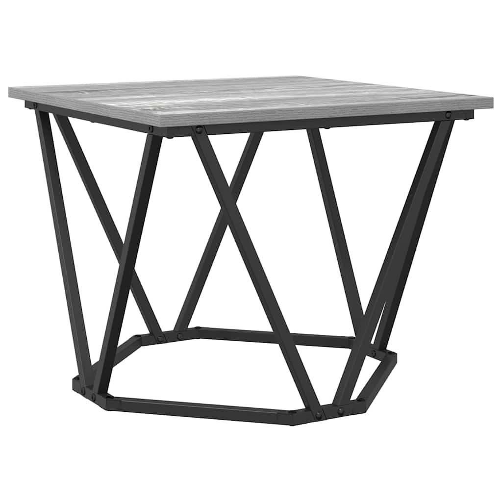 Beistelltisch-Set 2 stk. Graues Sonoma 50 x 50 x 40 cm