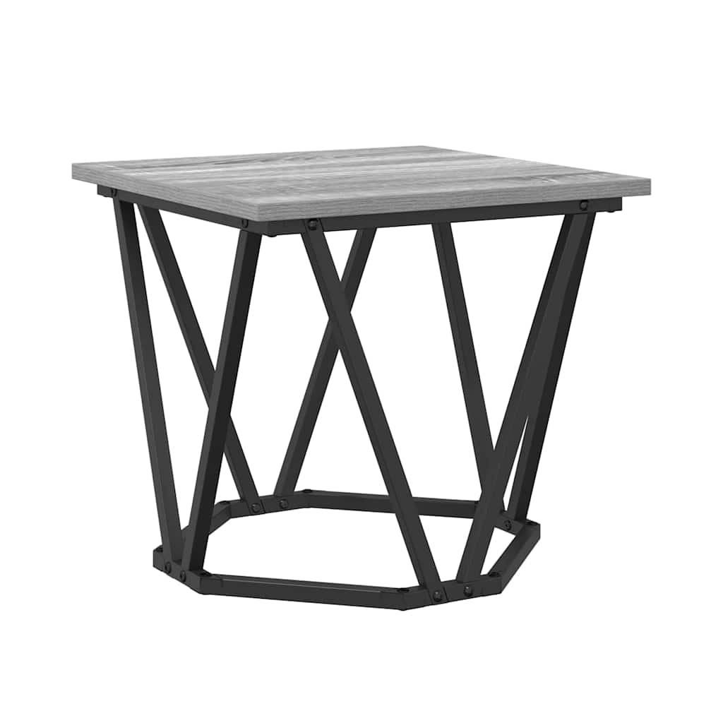 Beistelltisch-Set 2 stk. Graues Sonoma 50 x 50 x 40 cm