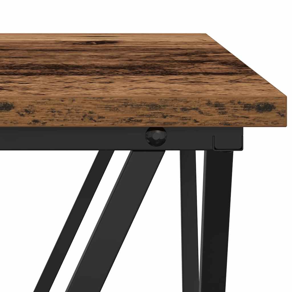 Beistelltisch-Set 2 stk. Altholz 50 x 50 x 40 cm