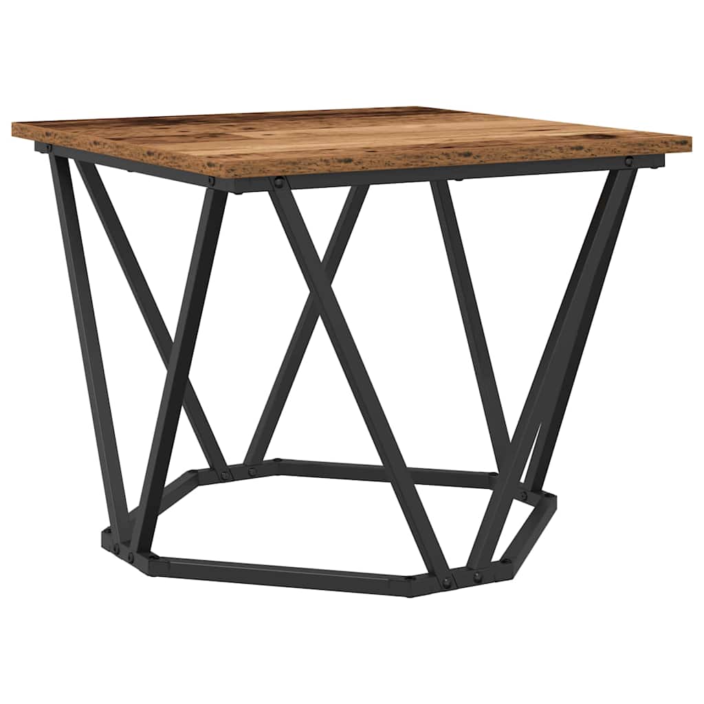 Beistelltisch-Set 2 stk. Altholz 50 x 50 x 40 cm