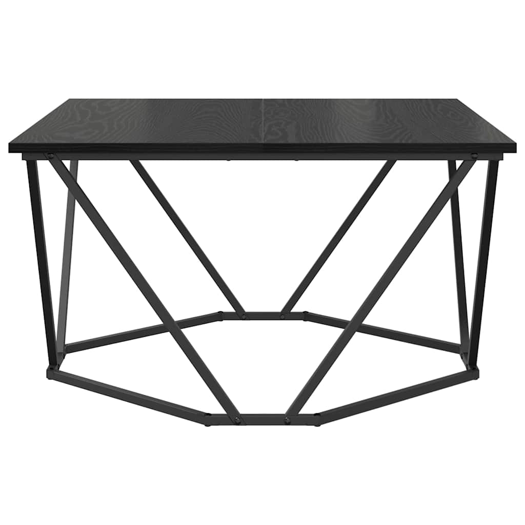 Couchtisch Schwarz Eichen-Optik 80 x 80 x 45 cm