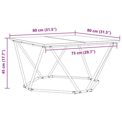 Couchtisch Sonoma-Grau 80 x 80 x 45 cm