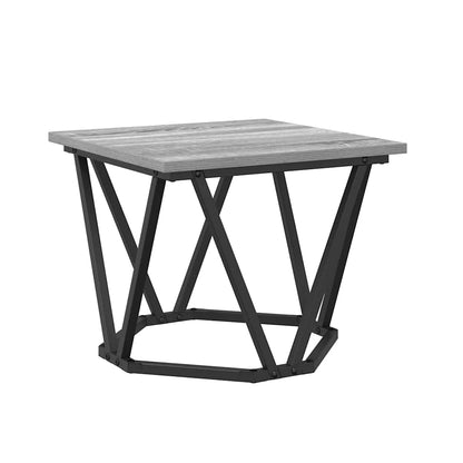 Couchtisch 3 stk. Sonoma-Grau 50 x 50 x 40 cm
