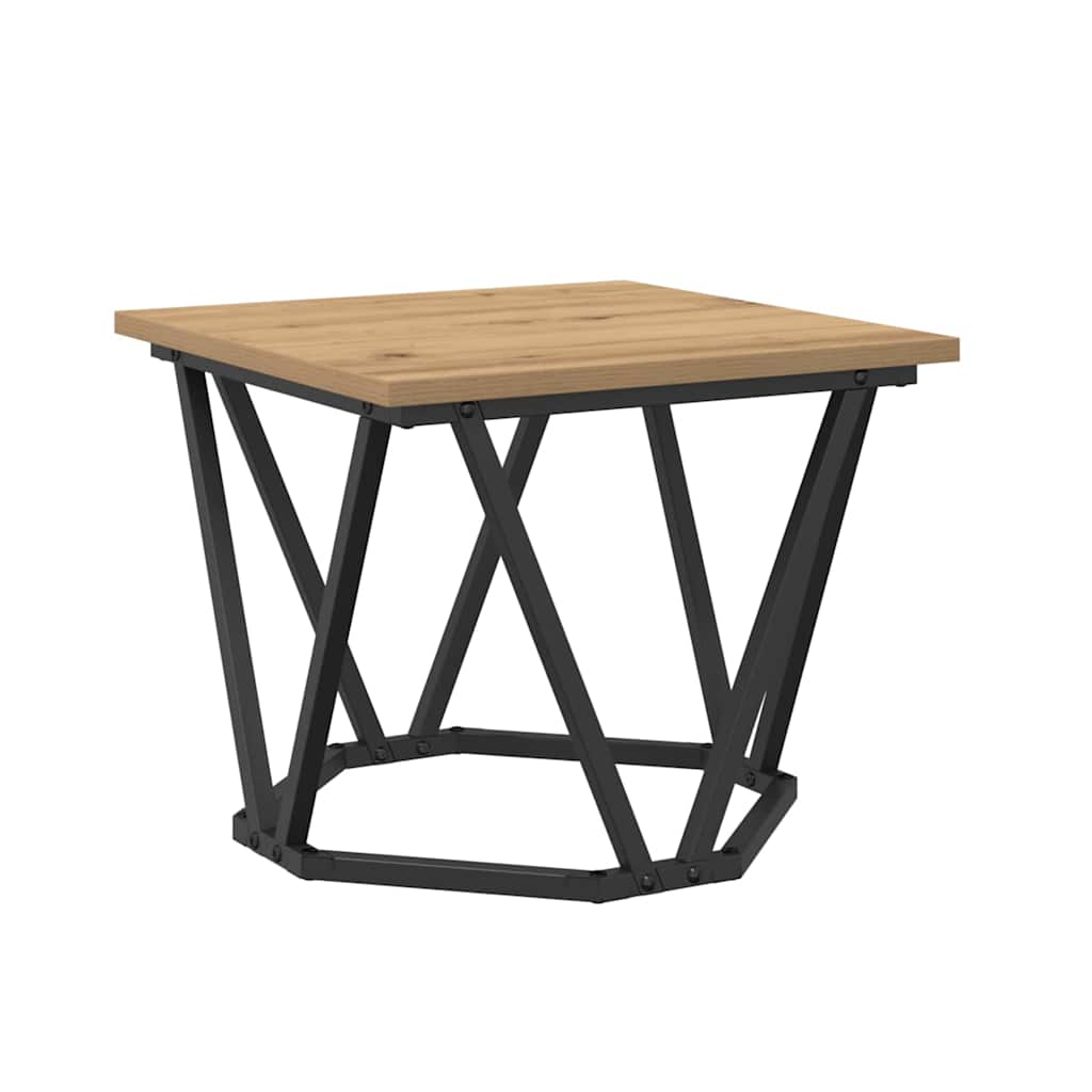 Couchtisch 3 pcs Eiche handwerklich 50 x 50 x 40 cm