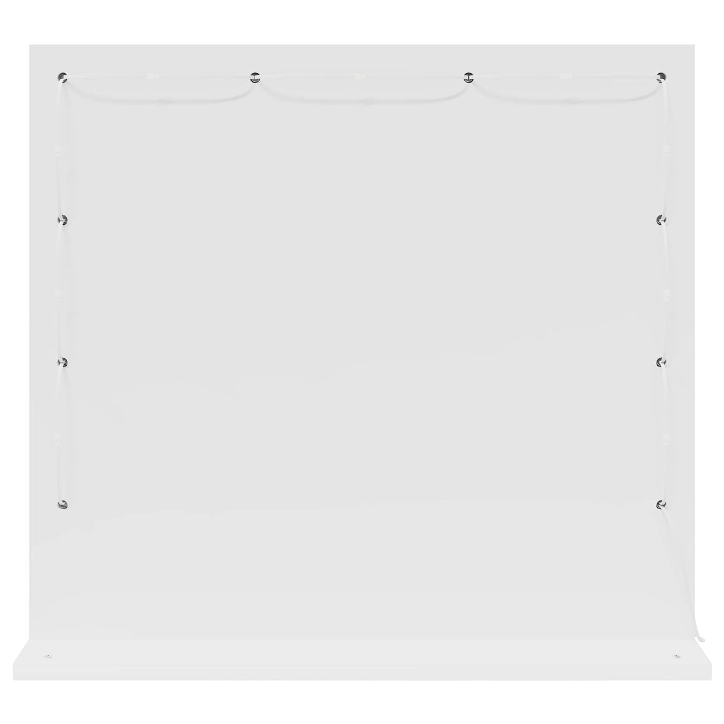 Waschtischspiegel Weiß 60 x 55 x 18 cm Glas und furniertes Holz