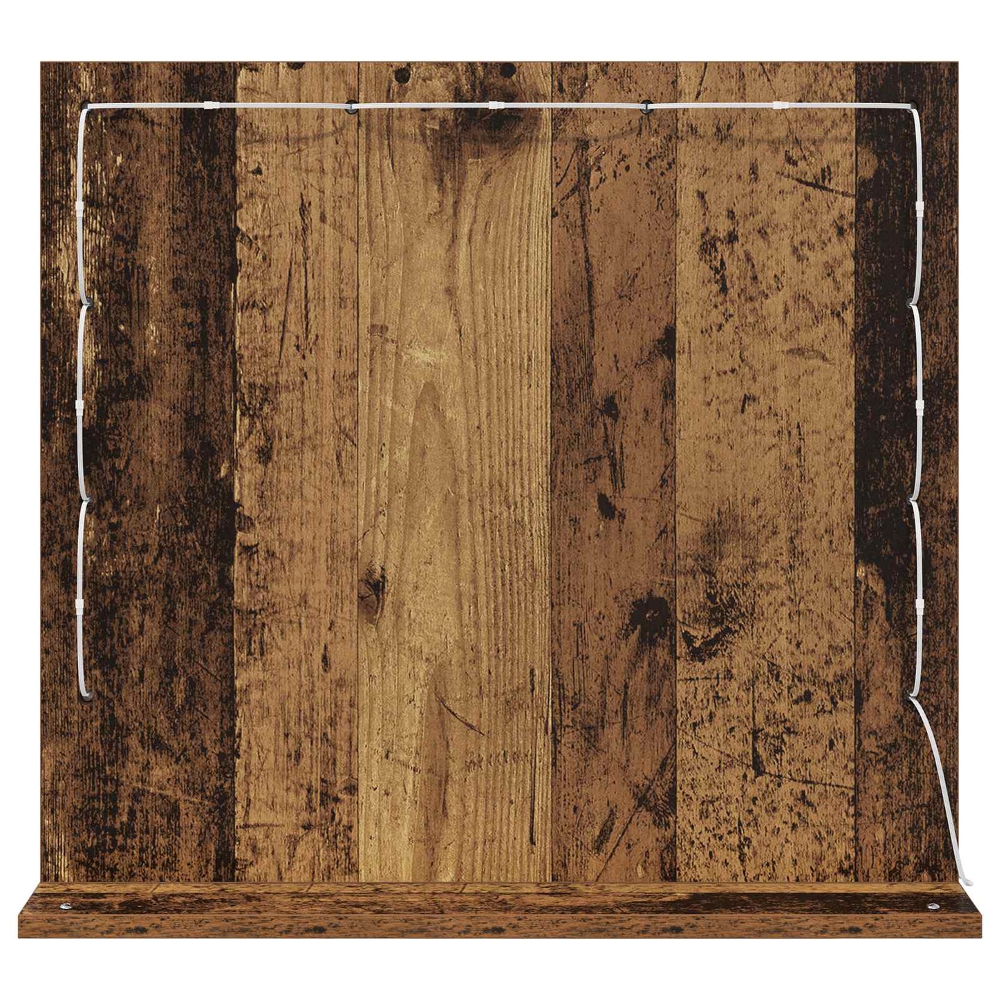 Waschtischspiegel Altholz 60 x 55 x 18 cm Rechteckig