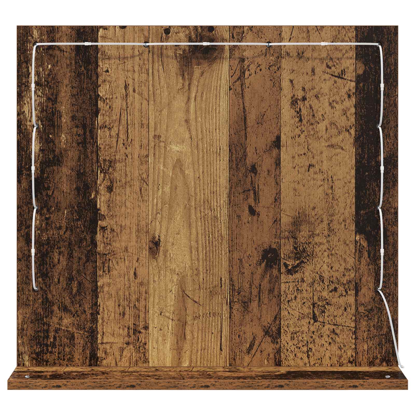 Waschtischspiegel Altholz 60 x 55 x 18 cm Rechteckig
