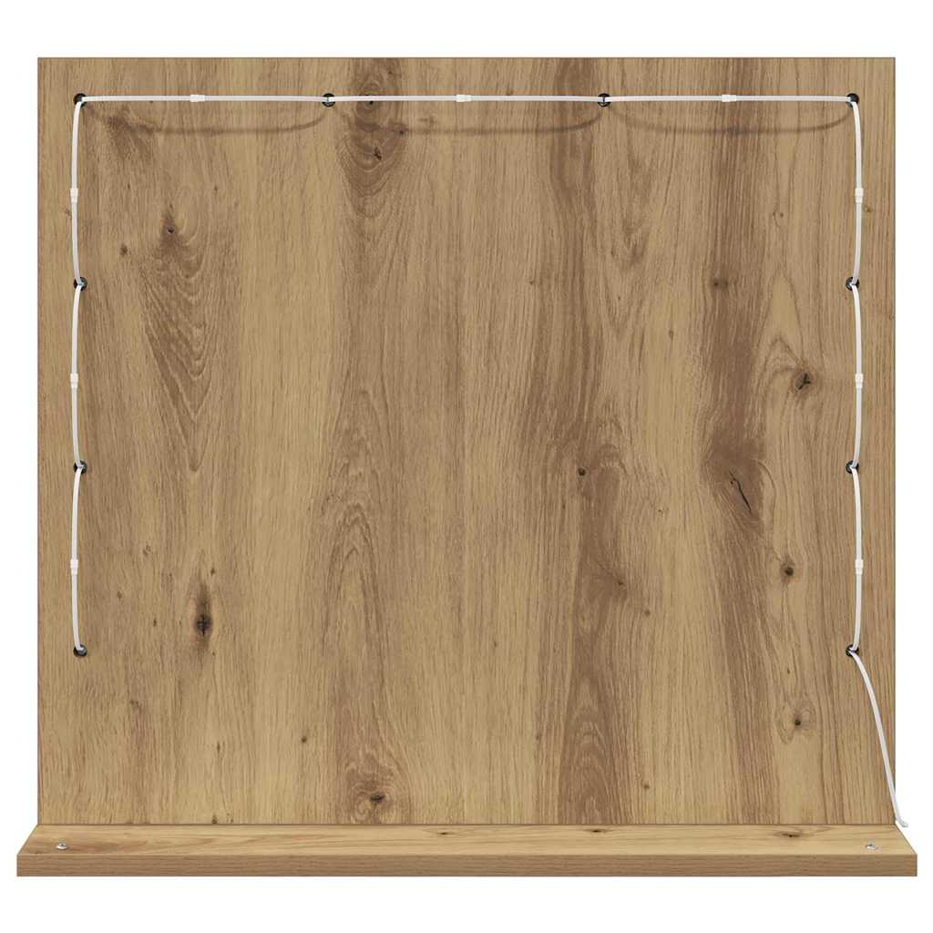 Waschtischspiegel Artisan-Eiche 60 x 55 x 18 cm Rechteckig