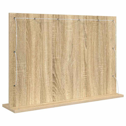 Waschtischspiegel Sonoma-Eiche 80 x 55 x 18 cm Rechteckig