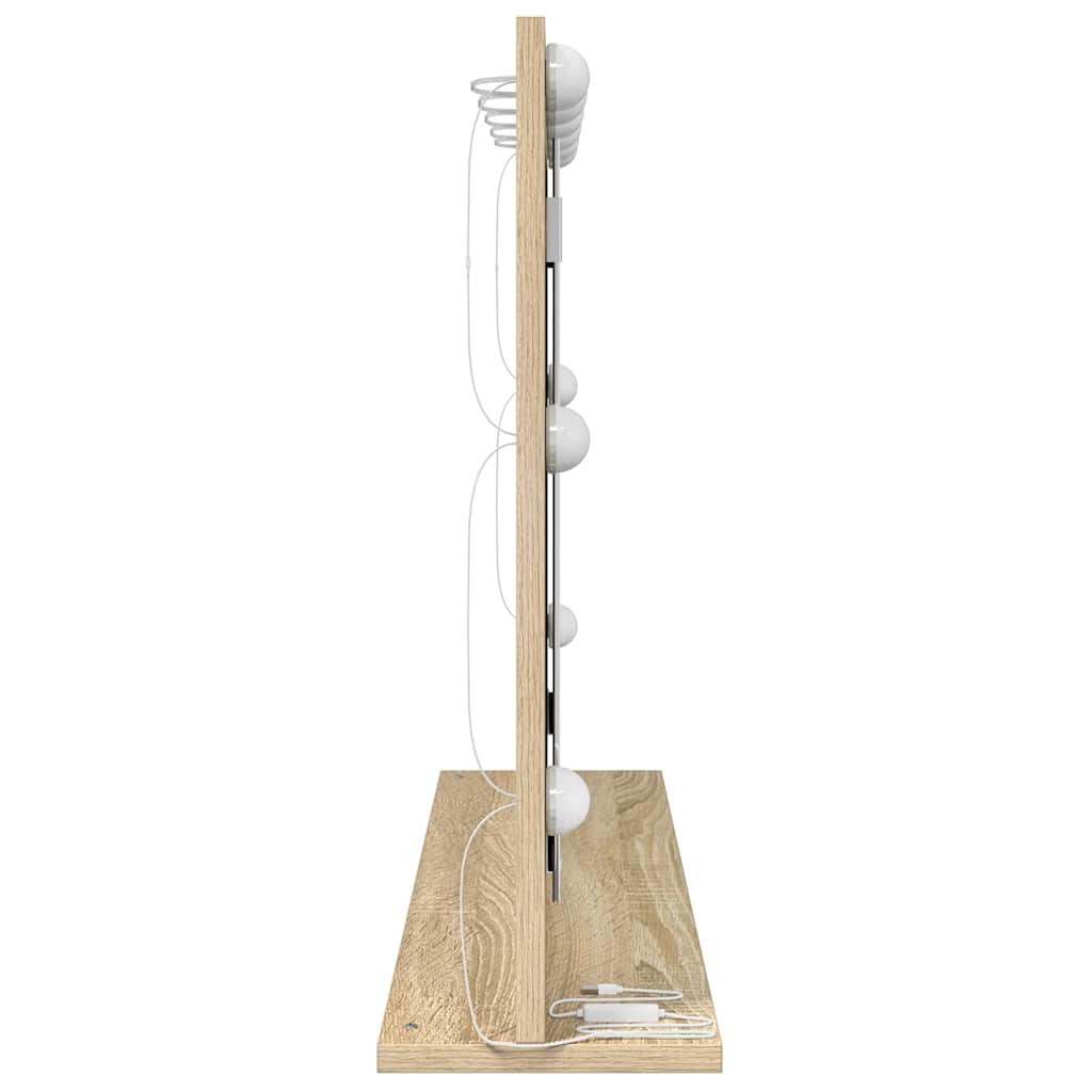 Waschtischspiegel Sonoma-Eiche 80 x 55 x 18 cm Rechteckig