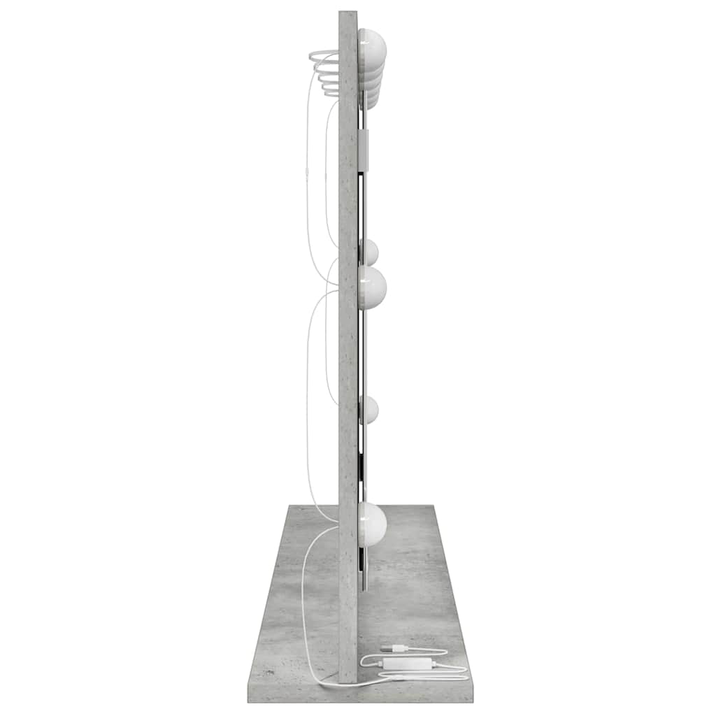 Waschtischspiegel Betongrau 80 x 55 x 18 cm Rechteckig