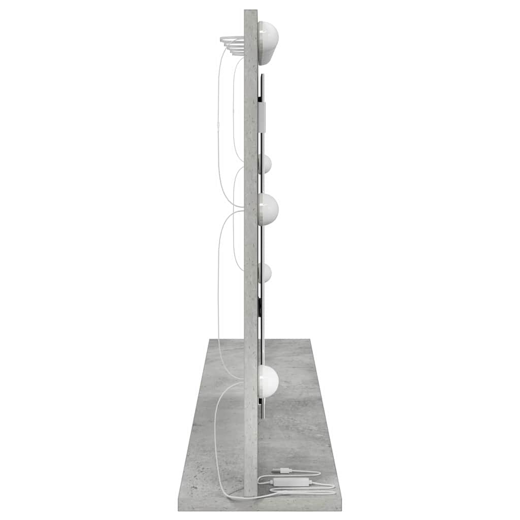 Waschtischspiegel Betongrau 100 x 55 x 18 cm Rechteckig