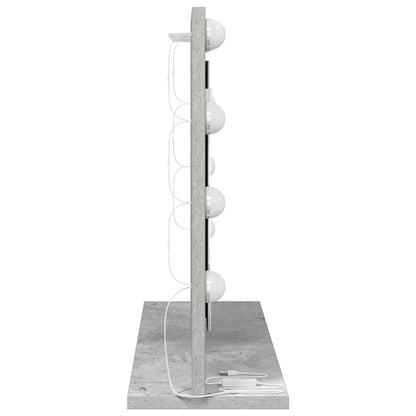 Waschtischspiegel Betongrau 60 x 45 x 18 cm Rechteckig