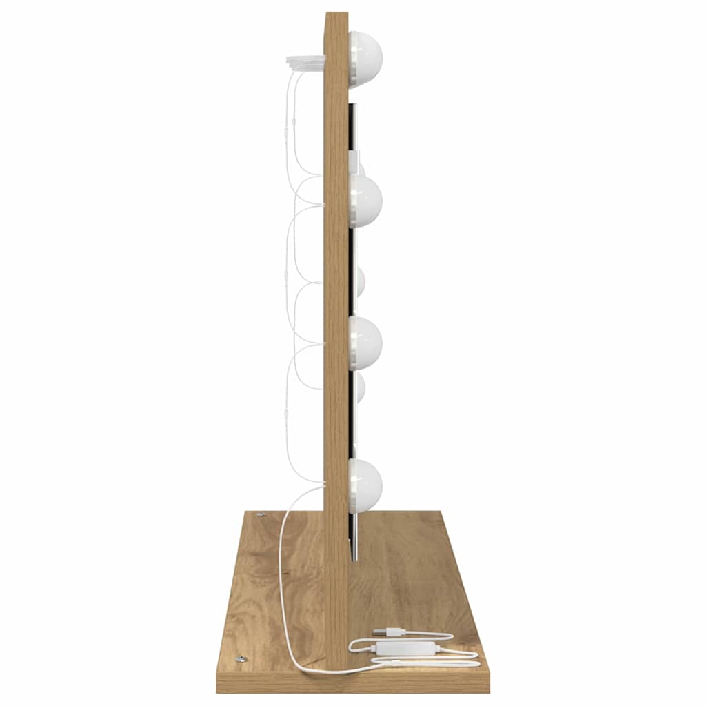 Waschtischspiegel Artisan-Eiche 60 x 45 x 18 cm Rechteckig