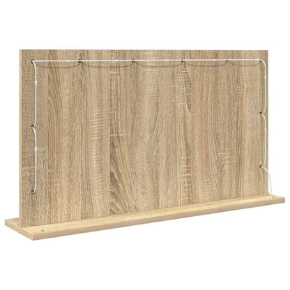 Waschtischspiegel Sonoma-Eiche 80 x 45 x 18 cm Rechteckig