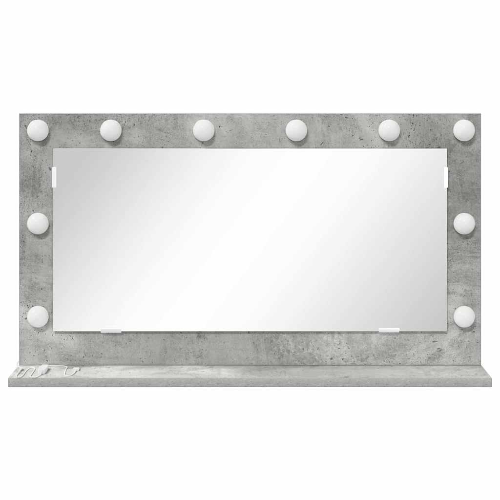 Waschtischspiegel Betongrau 80 x 45 x 18 cm Rechteckig