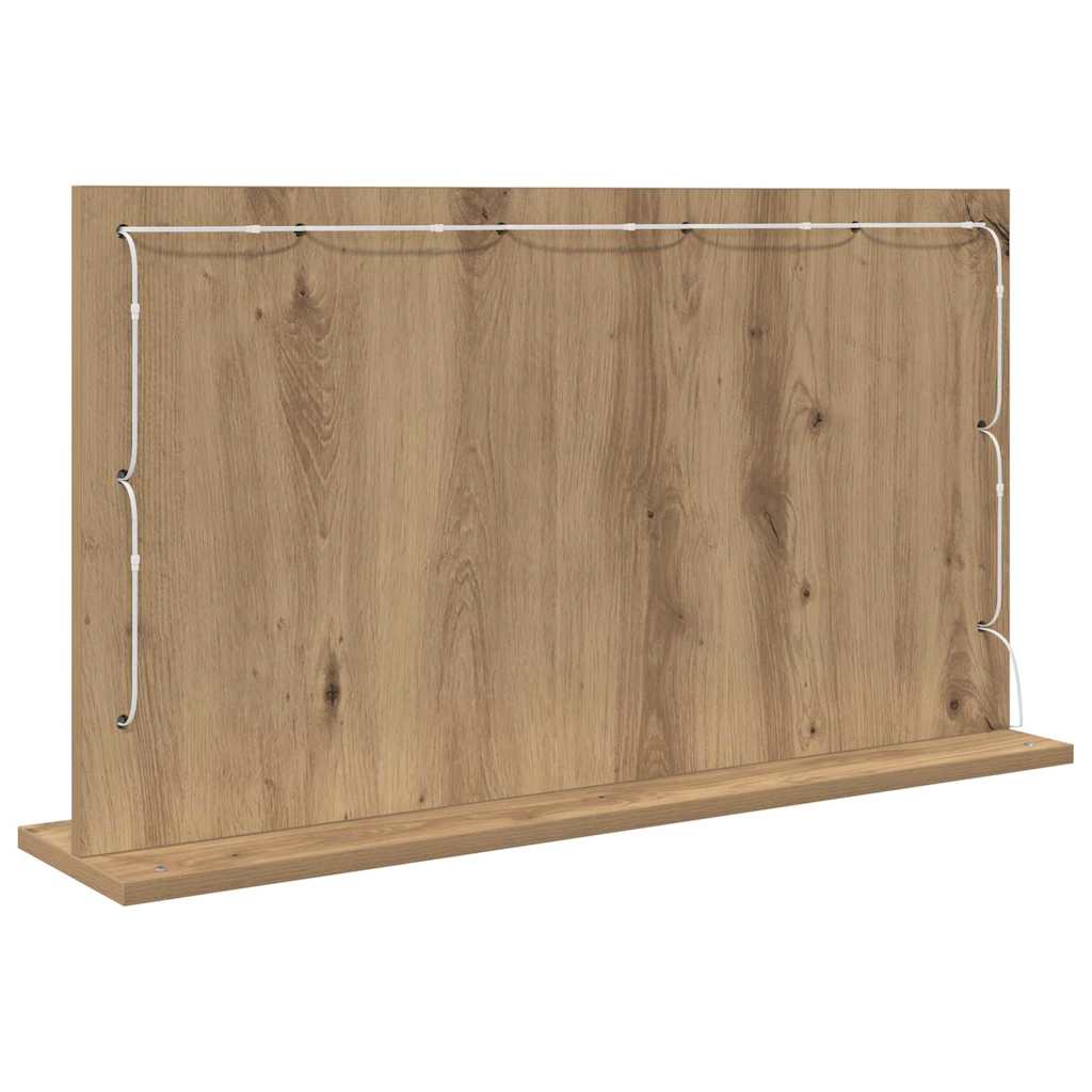 Waschtischspiegel Artisan-Eiche 80 x 45 x 18 cm Rechteckig