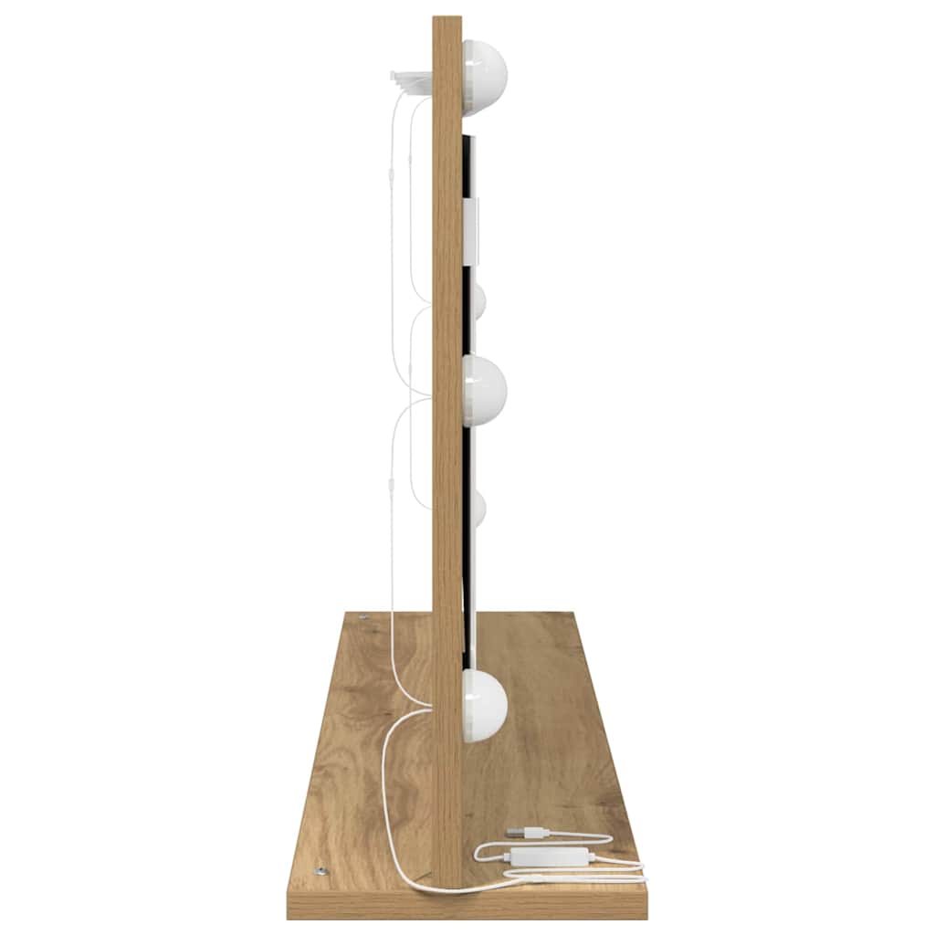 Waschtischspiegel Artisan-Eiche 80 x 45 x 18 cm Rechteckig