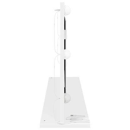 Waschtischspiegel Rechtwinklig Weiß 100 x 45 x 18 cm