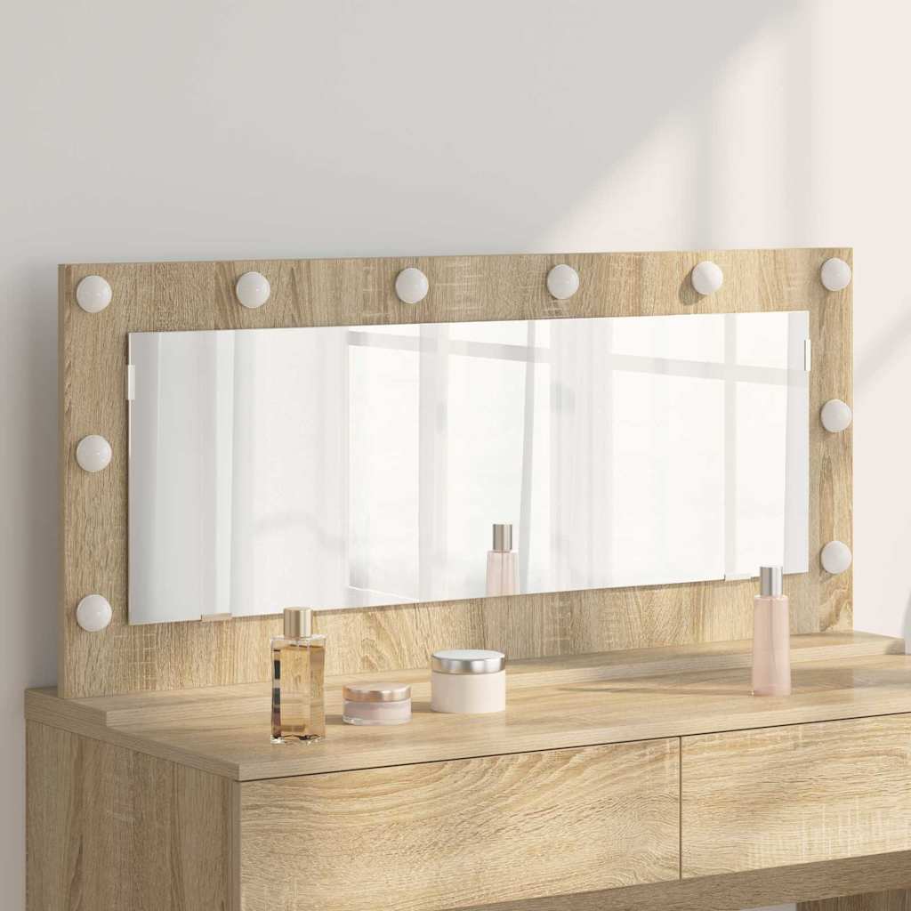Waschtischspiegel Sonoma-Eiche 100 x 45 x 18 cm Rechteckig