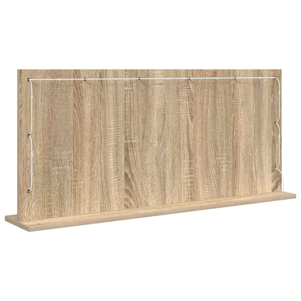Waschtischspiegel Sonoma-Eiche 100 x 45 x 18 cm Rechteckig