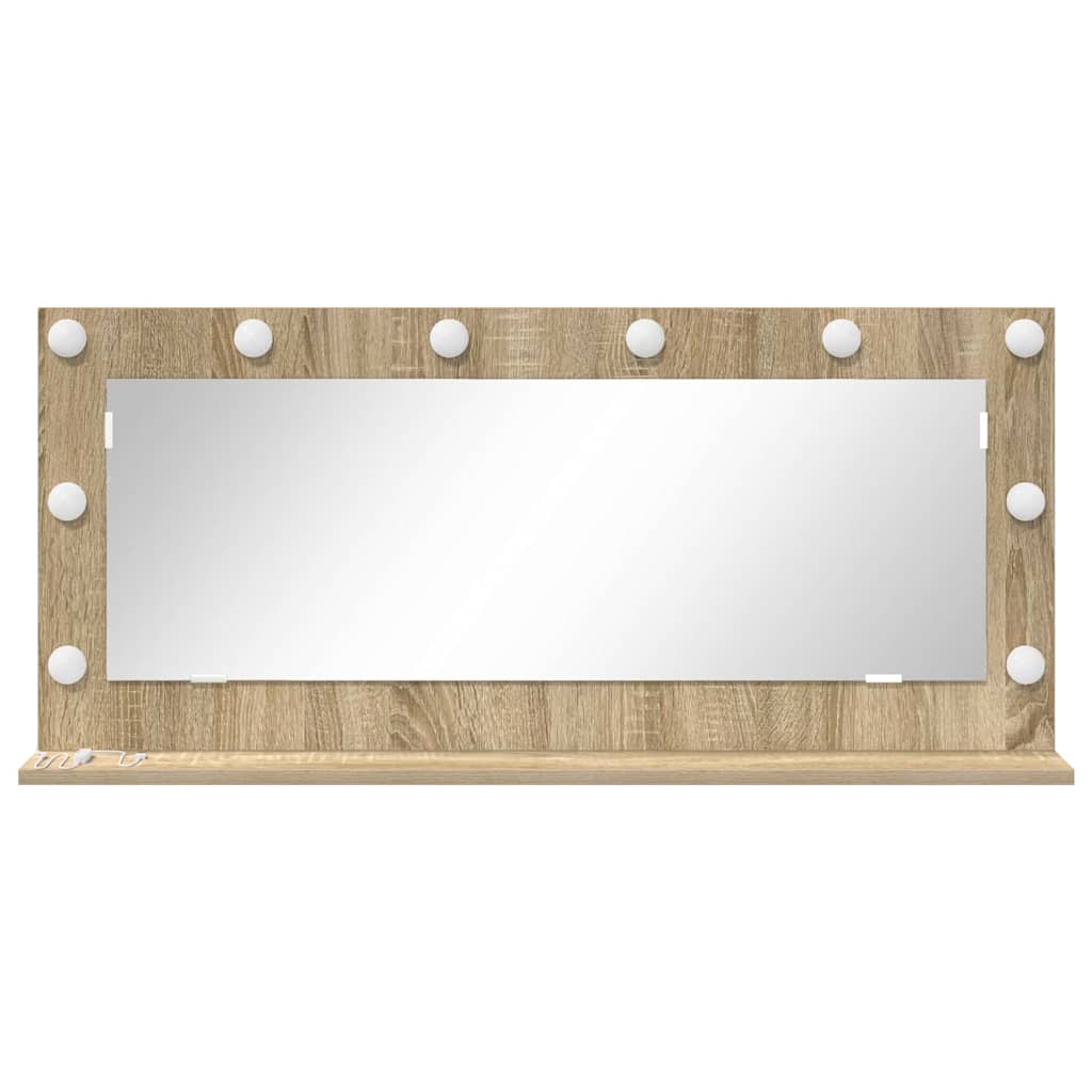 Waschtischspiegel Sonoma-Eiche 100 x 45 x 18 cm Rechteckig