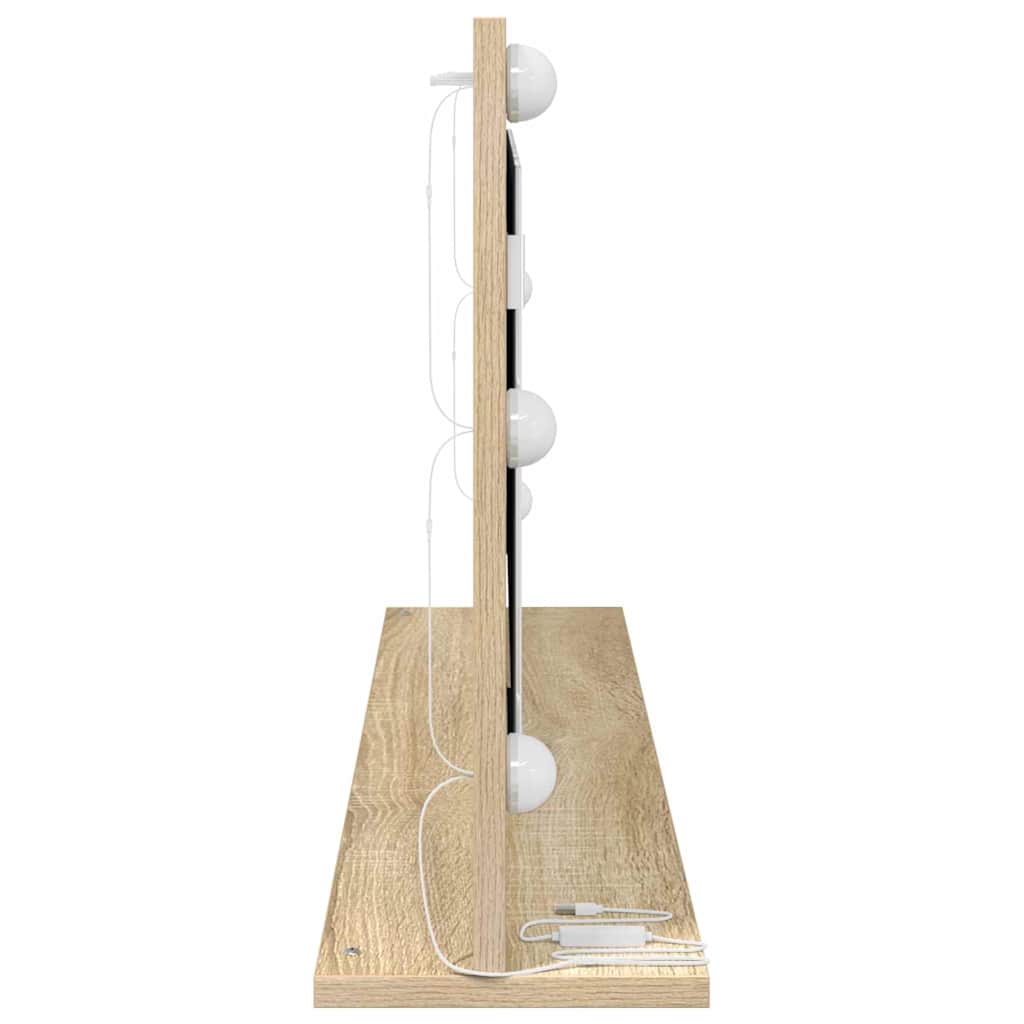Waschtischspiegel Sonoma-Eiche 100 x 45 x 18 cm Rechteckig