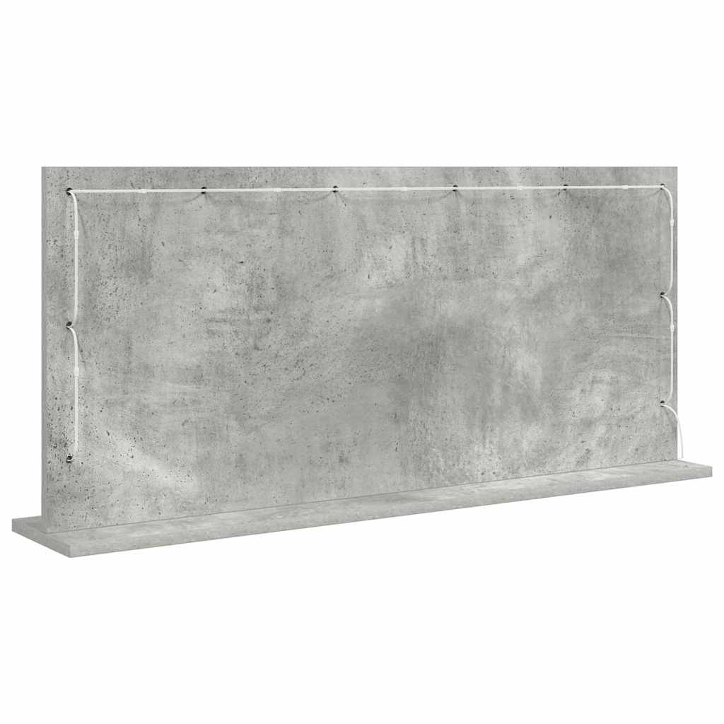 Waschtischspiegel Betongrau 100 x 45 x 18 cm Rechteckig