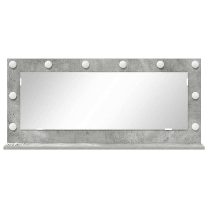 Waschtischspiegel Betongrau 100 x 45 x 18 cm Rechteckig