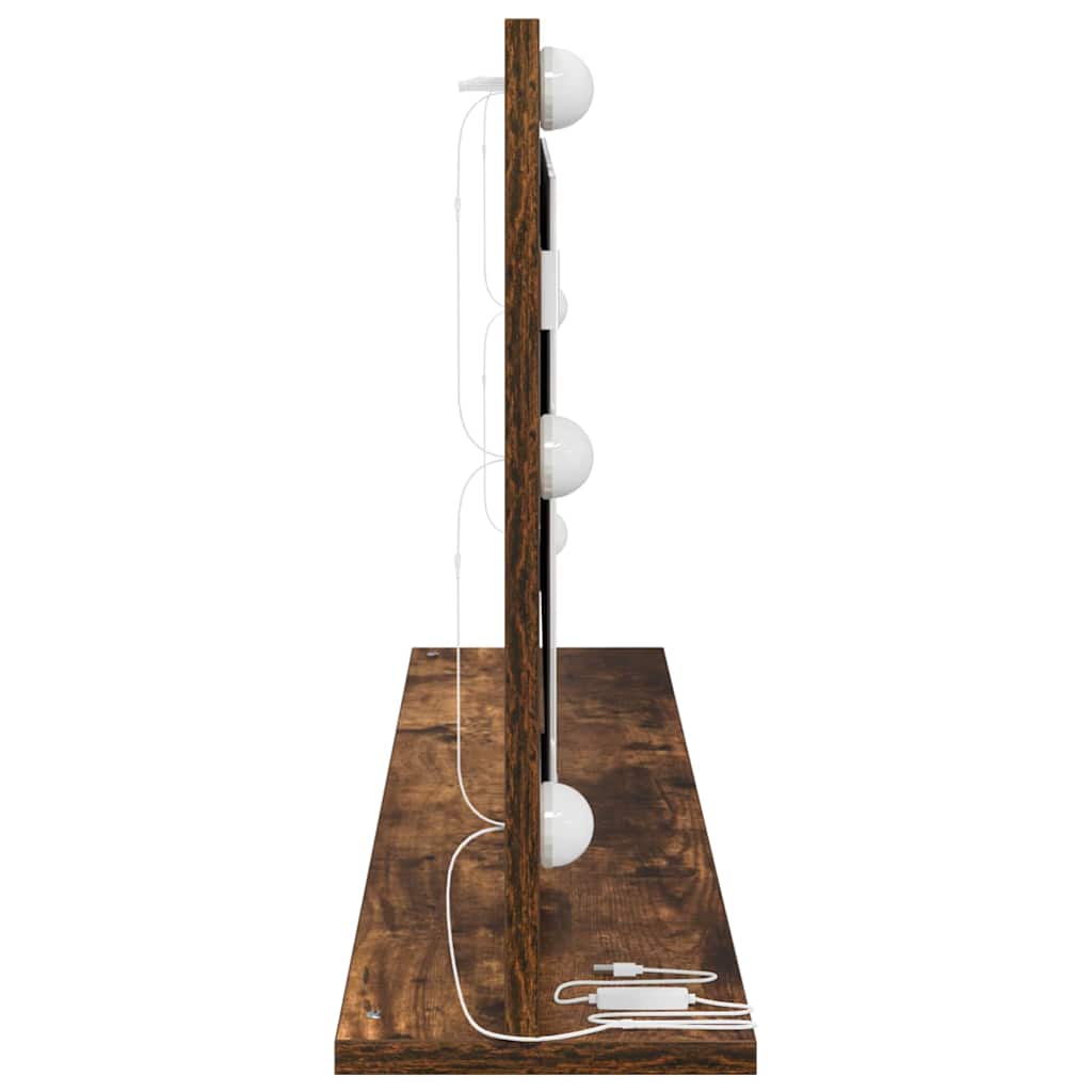 Waschtischspiegel Räuchereiche 100 x 45 x 18 cm Rechteckig