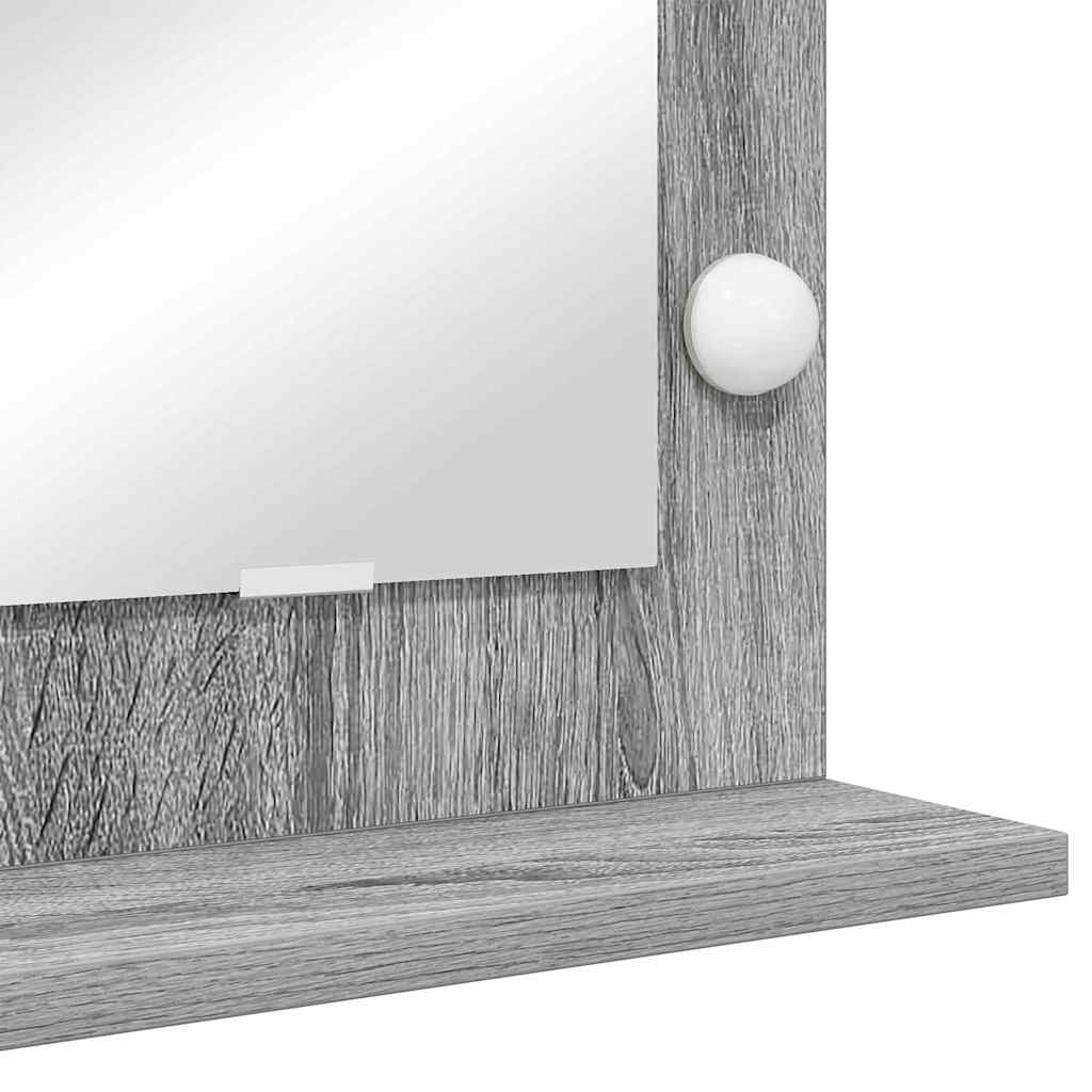 Waschtischspiegel Sonoma-Grau 100 x 45 x 18 cm Rechteckig