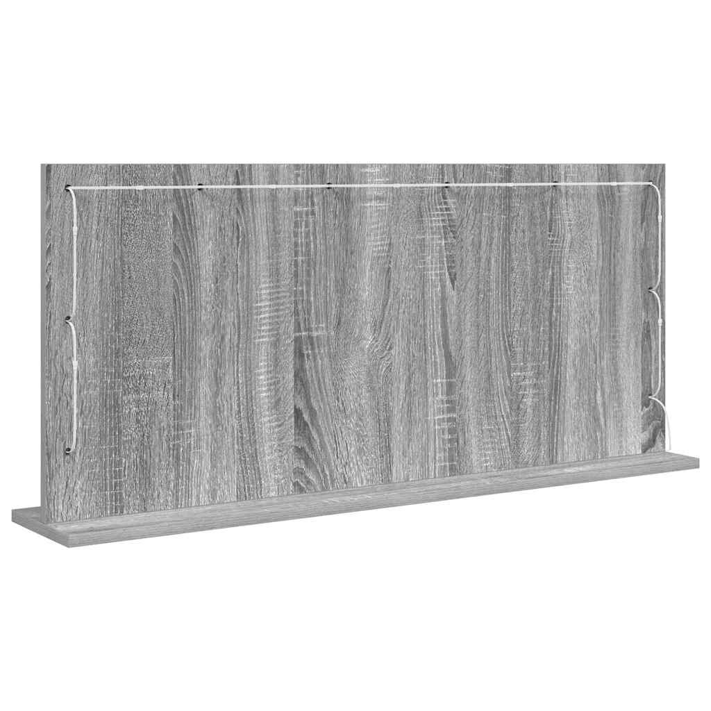 Waschtischspiegel Sonoma-Grau 100 x 45 x 18 cm Rechteckig