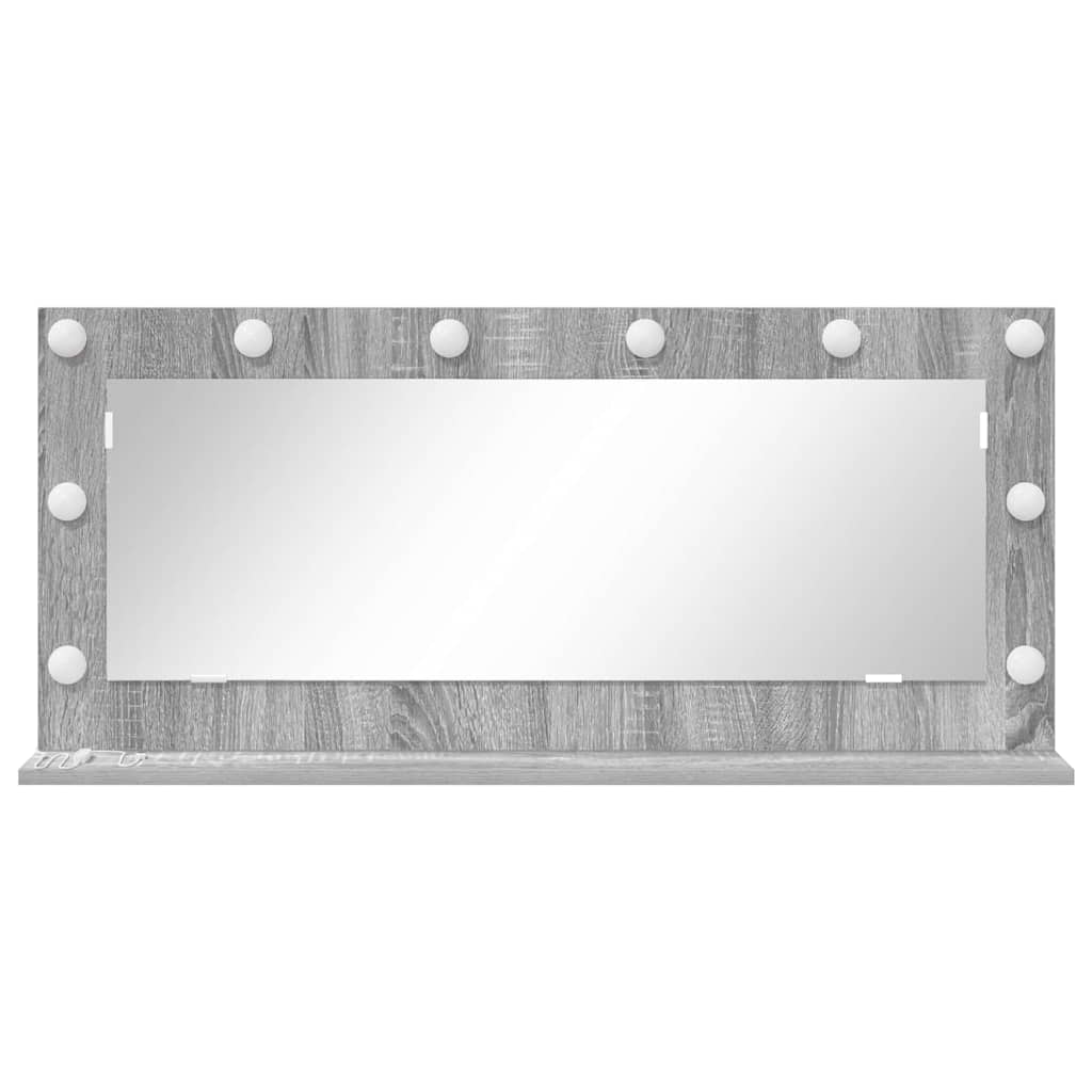 Waschtischspiegel Sonoma-Grau 100 x 45 x 18 cm Rechteckig