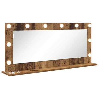 Waschtischspiegel Altholz 100 x 45 x 18 cm Rechteckig