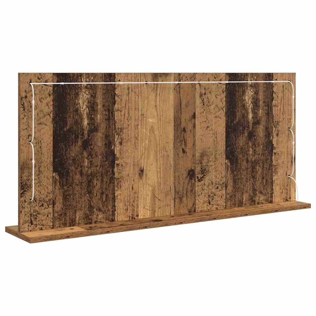 Waschtischspiegel Altholz 100 x 45 x 18 cm Rechteckig