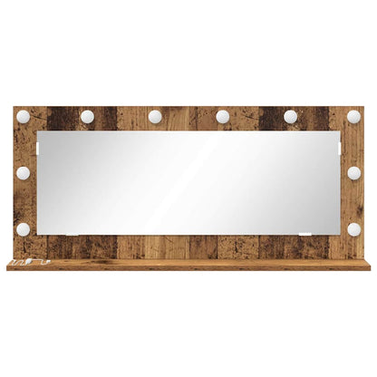 Waschtischspiegel Altholz 100 x 45 x 18 cm Rechteckig