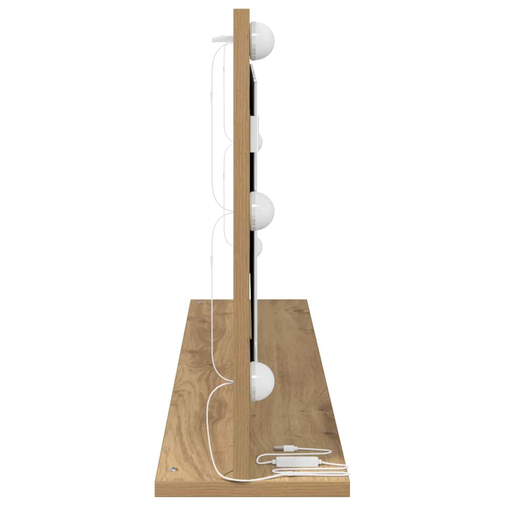 Waschtischspiegel Artisan-Eiche 100 x 45 x 18 cm Rechteckig