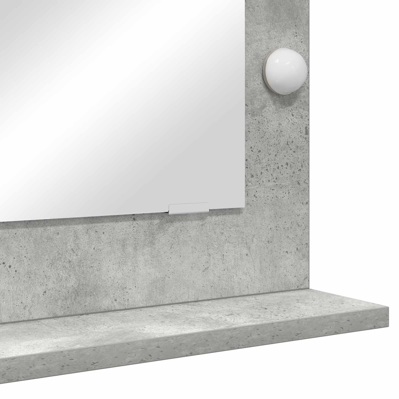 Waschtischspiegel Betongrau 70 x 50 x 18 cm Rechteckig