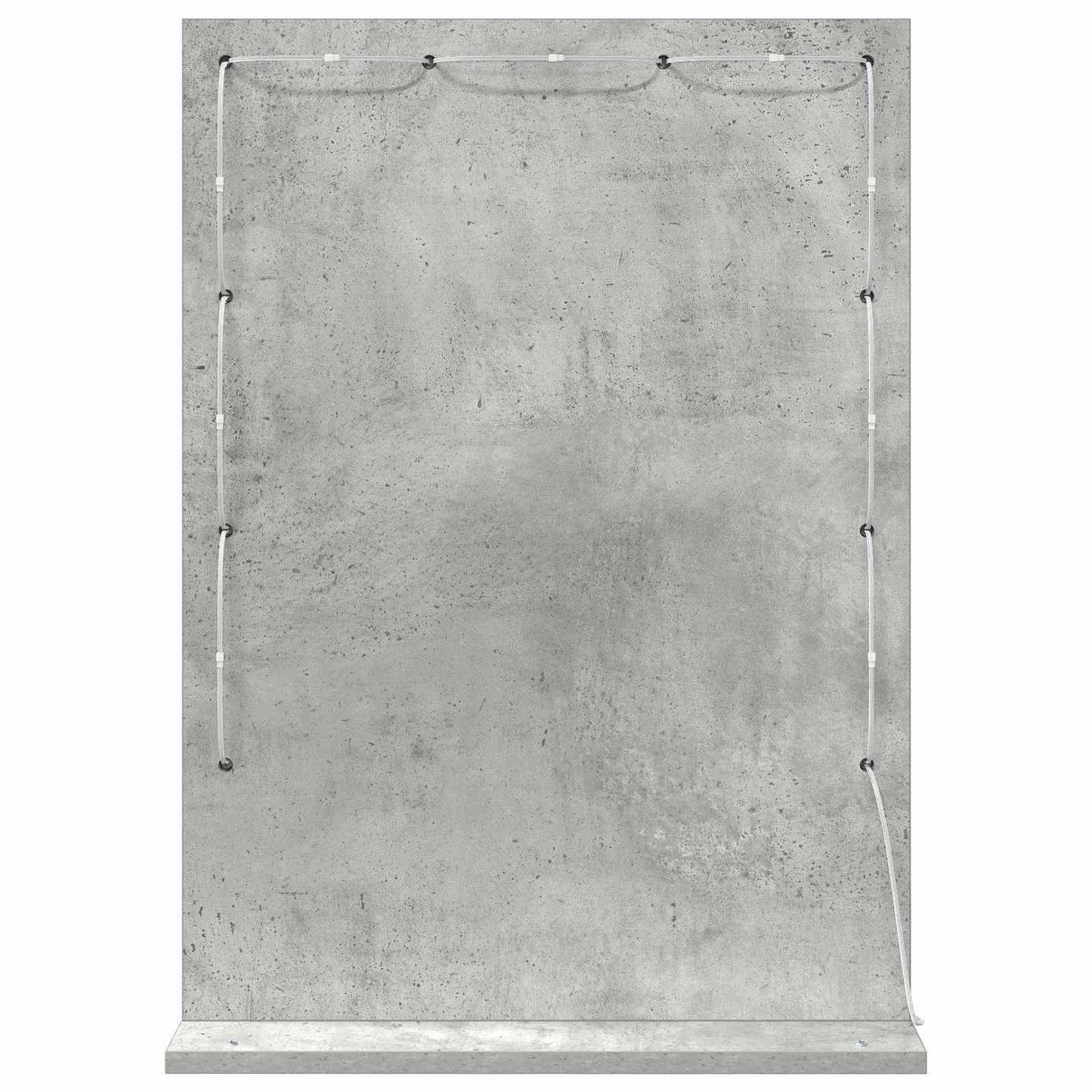 Waschtischspiegel Betongrau 70 x 50 x 18 cm Rechteckig