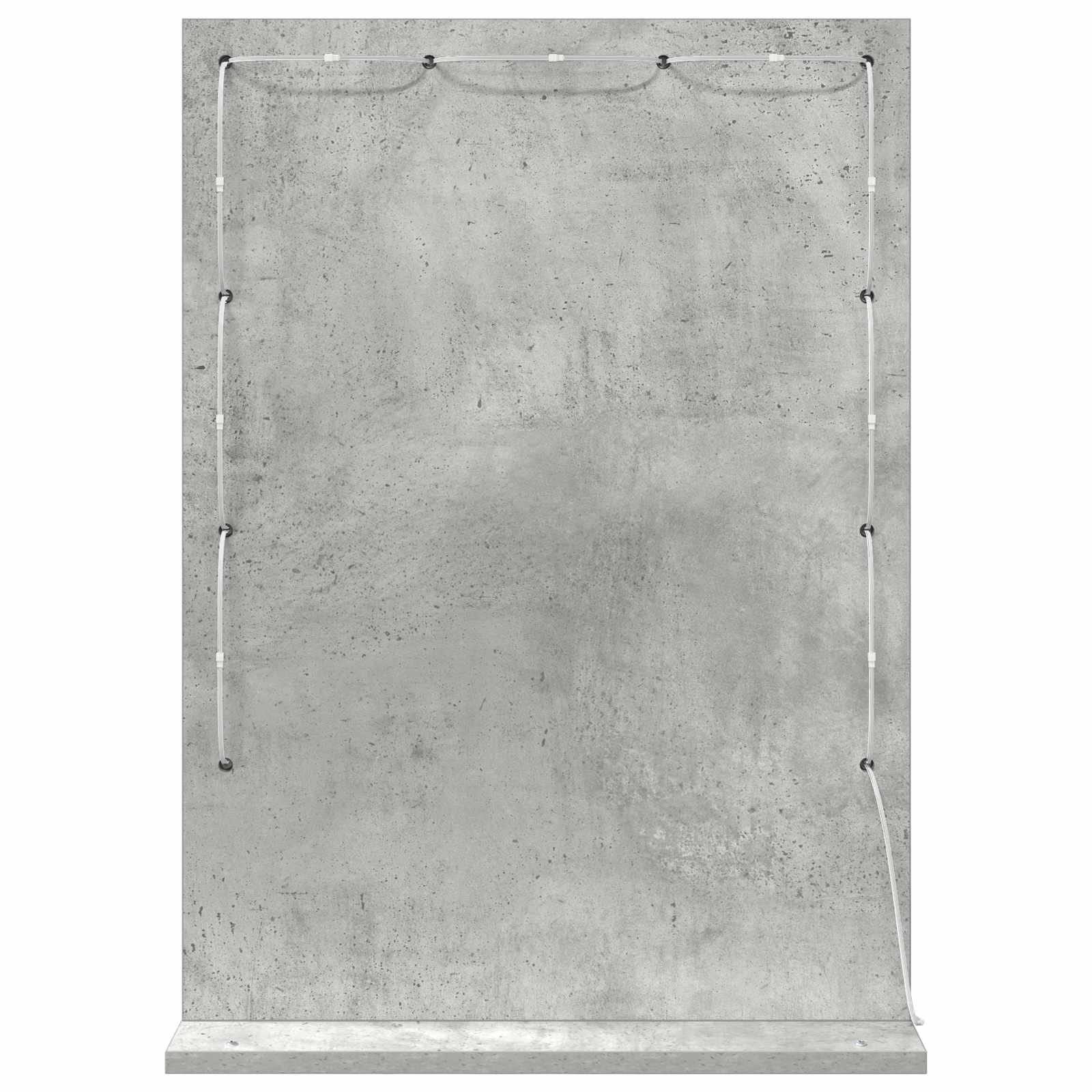 Waschtischspiegel Betongrau 70 x 50 x 18 cm Rechteckig