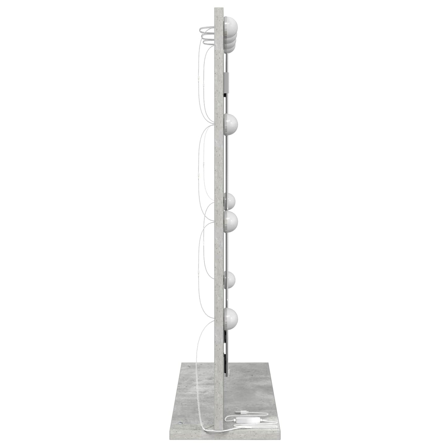 Waschtischspiegel Betongrau 70 x 50 x 18 cm Rechteckig