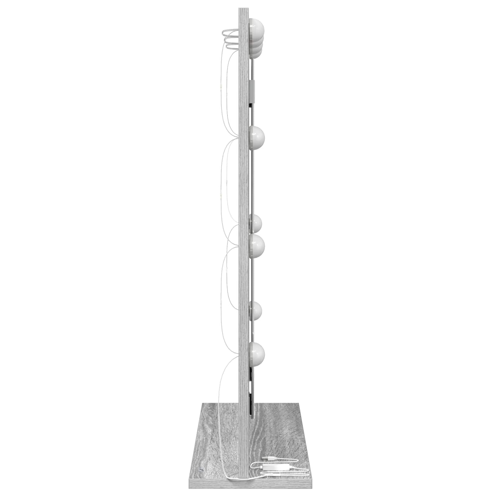 Waschtischspiegel Sonoma-Grau 70 x 50 x 18 cm Rechteckig